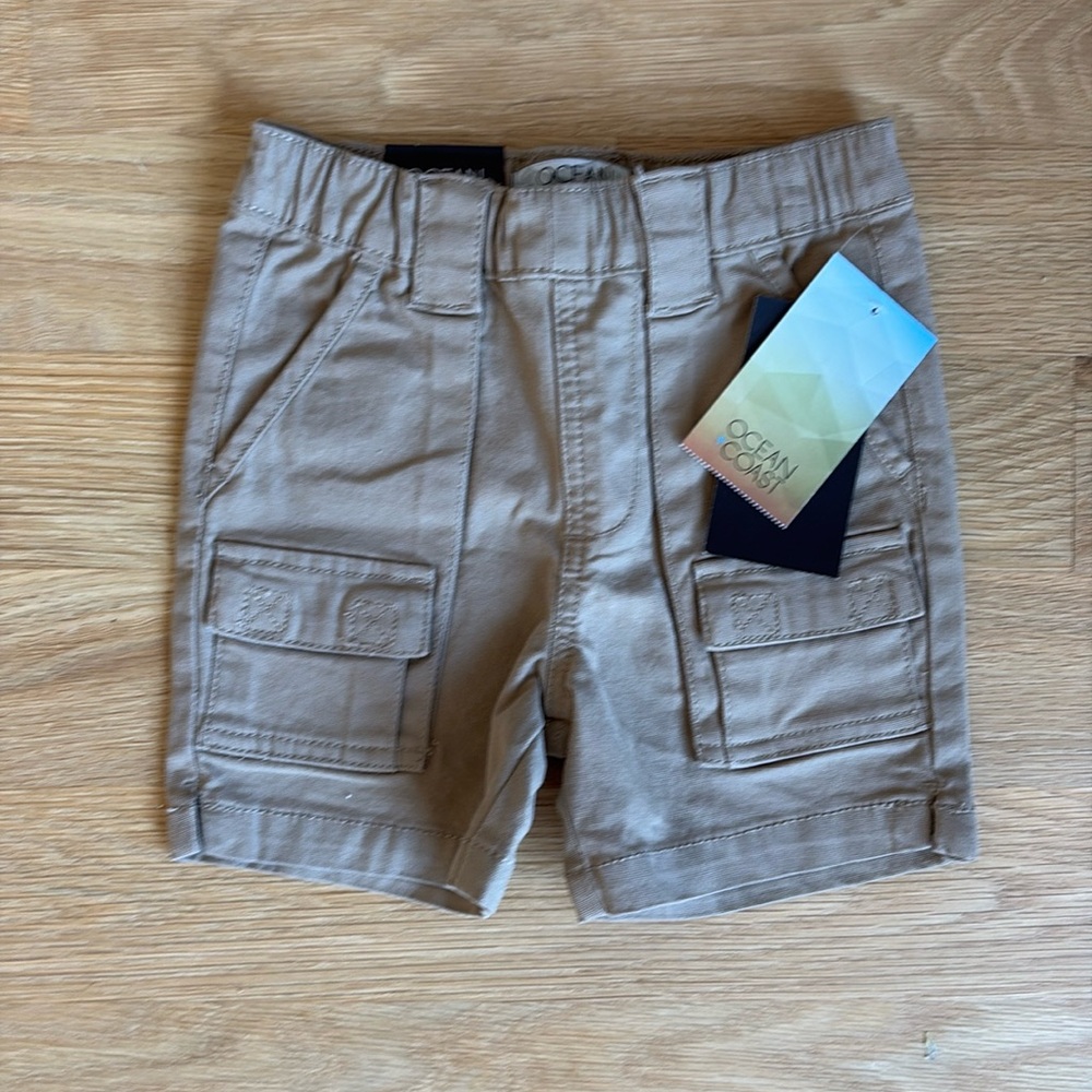 OCEAN COAST | TODDLER KHAKI CARGO SHORTS